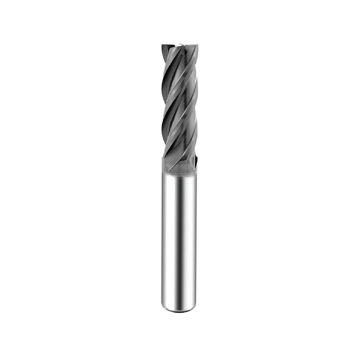 4 Flute Carbide Square End Mill for Alloy Steels/Hardened Steels - AlTiBN Coating (imperial)
