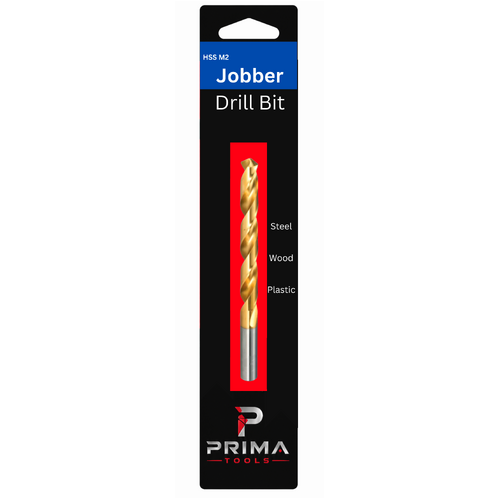 Prima Tools HSS Straight Shank Jobber Twist Drill (M2) (Tin)